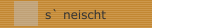 s` neischt 